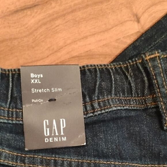 GAP Blue Straight Jeans with Distressed Details - Picture 2 of 6